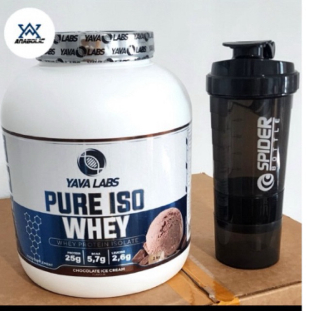 YAVALABS PURE ISO WHEY 4 LBS LN 100% WHEY PROTEIN ISOLATE - strawberi