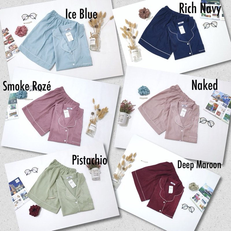 PIYAMA TENCEL SILK SF / CELANA PENDEK / HP ELLIE