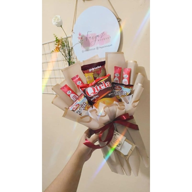 

Buket Snack | Buket Tema Coklat | Buket Wisuda