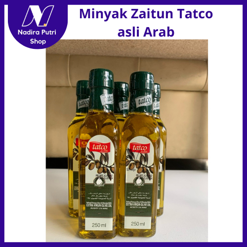 READY VIRGIN OLIVE OIL / MINYAK ZAITUN TATCO Asli Arab