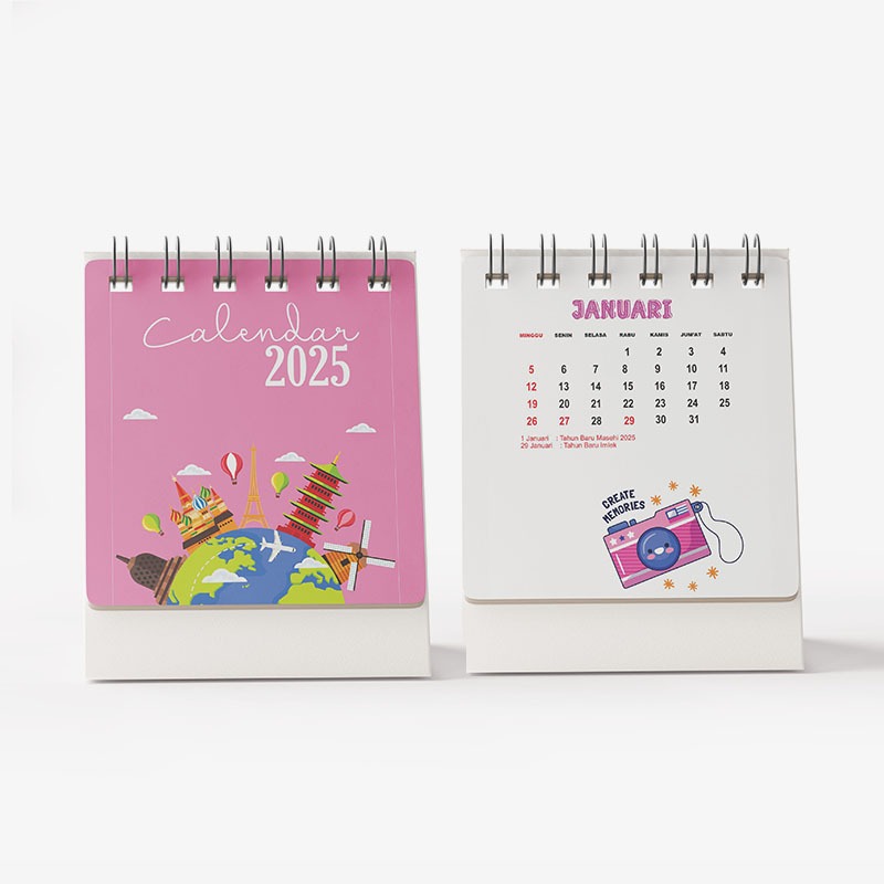 

KALENDER MEJA 2025 DESAIN TRAVELLING