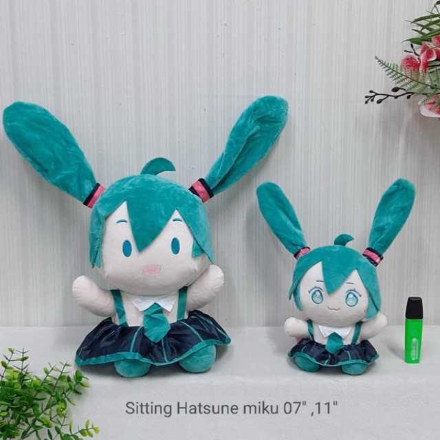 Boneka Sitting Hatsune miku - Boneka Animal Hatsune miku