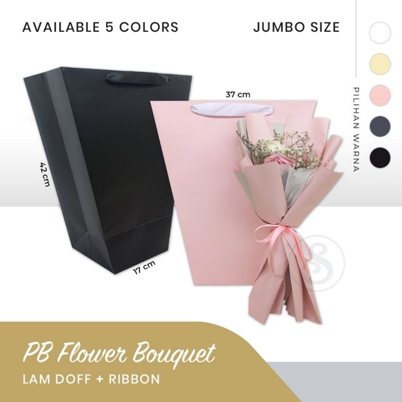 

Premium Paperbag Flower Bouquet uk. P17 x L17 x T42cm