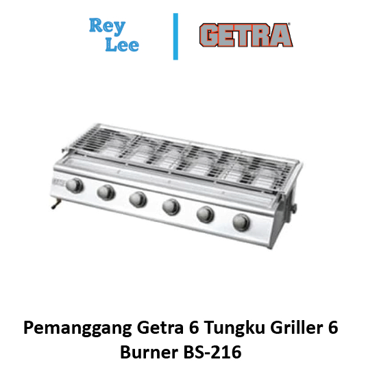 Pemanggang Getra 6 Tungku Griller 6 Burner BS-216