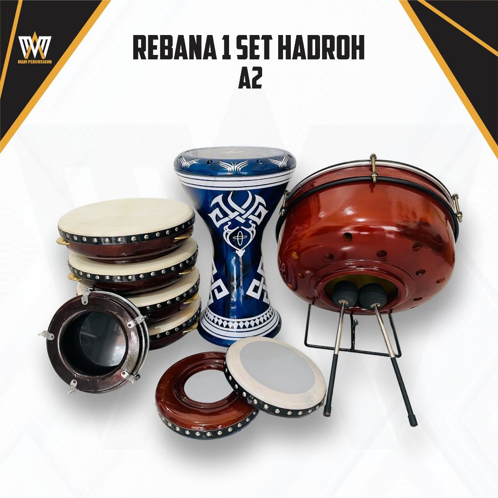 READY STOK REBANA SATU SET BANJARI/REBANA SATU SET HADROH TERMURAH
