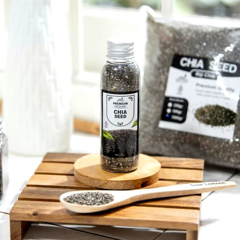 

Promo Biji Chia Seed 150gram - Black Chia Seed Premium - Black Chia Halal dan Bpom
