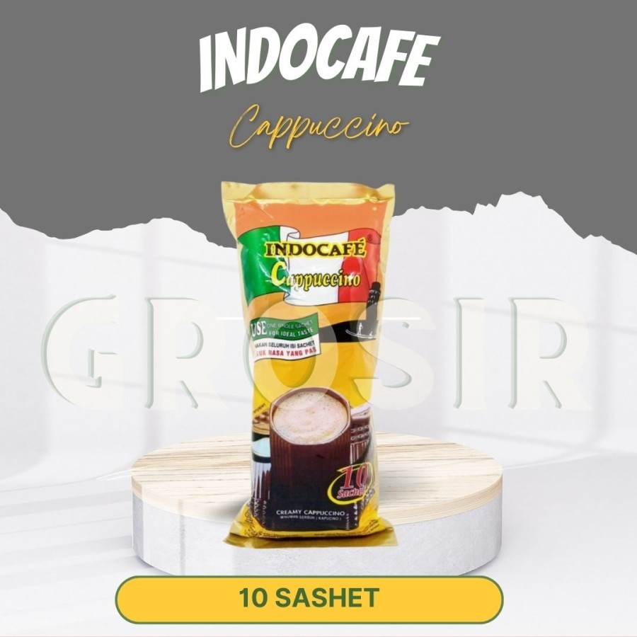 

Indocafe Cappuccino Isi 10 Sachet / Halal