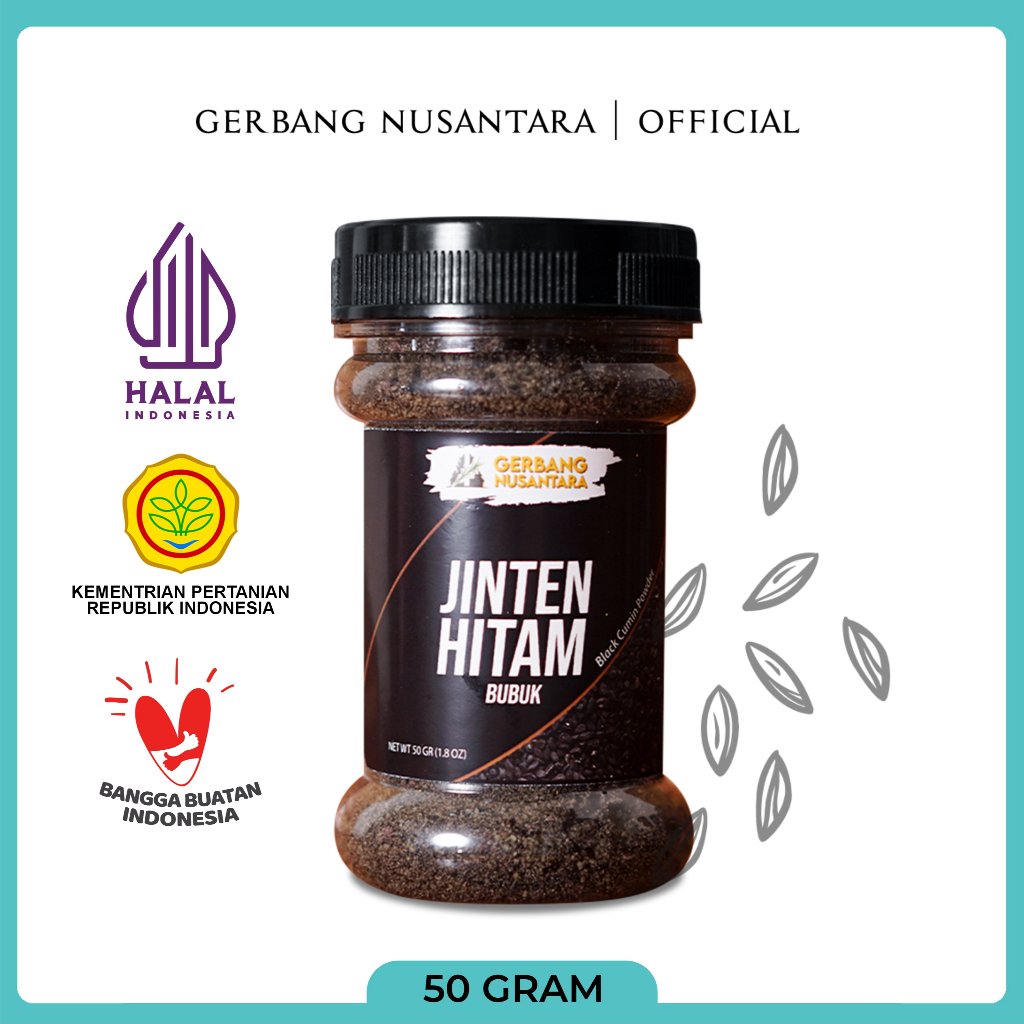 

Gerbang Nusantara - Jinten Hitam Bubuk Bumbu Masak Dapur Rempah 50gr