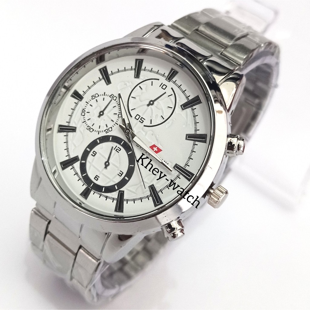 Jam Pria Keren Cod,Jam Tangan Rantai Stainless Bulat Pria Keren Mewah Murah Terbaru,Jam Cowok Kece