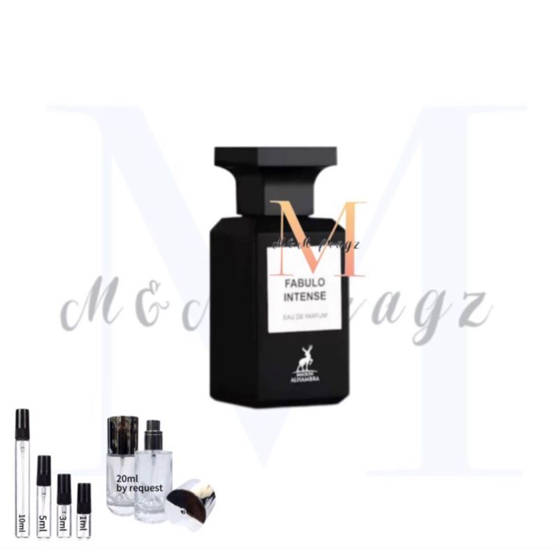 Decant Lattafa Maison Alhambra Fabulo Intense for Men EDP