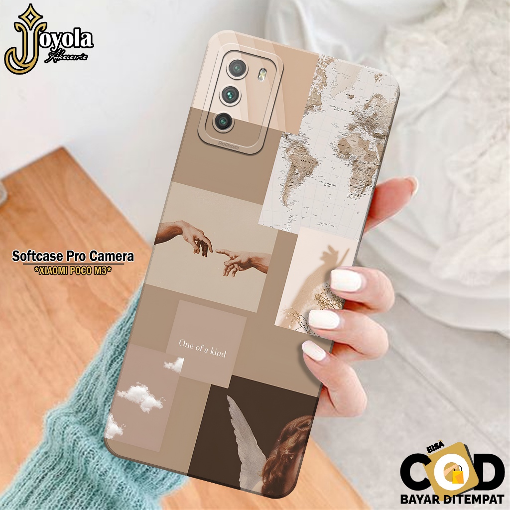 JOYOLA Case XIAOMI POCO M3 - Fahion Case Aesthetic - Softcase XIAOMI POCO M3 - Pro Camera - Casing X