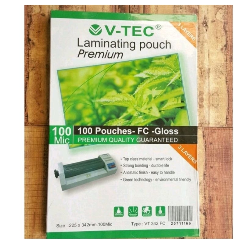 

Laminating Pouch Film Vtec F4 100 mcr / Laminating Film F4