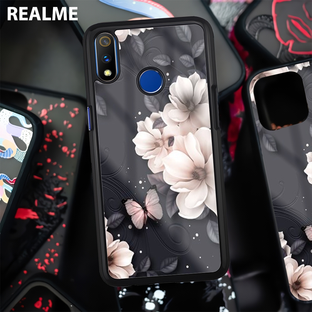 Case Glossy [2D] Realme 3 5 6 7 8 8i 9 10 Pro - Case Silikon Realme 3 - Cassing Handphone Realme 3