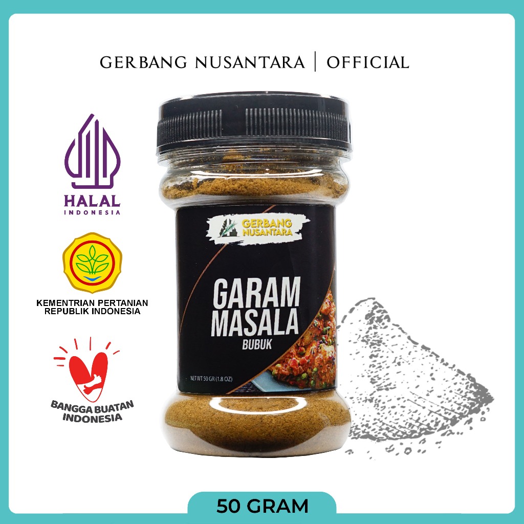 

Gerbang Nusantara - Rasa Garam Masala Instant Rempah Bubuk Bumbu Masak Dapur Rempah 50gr