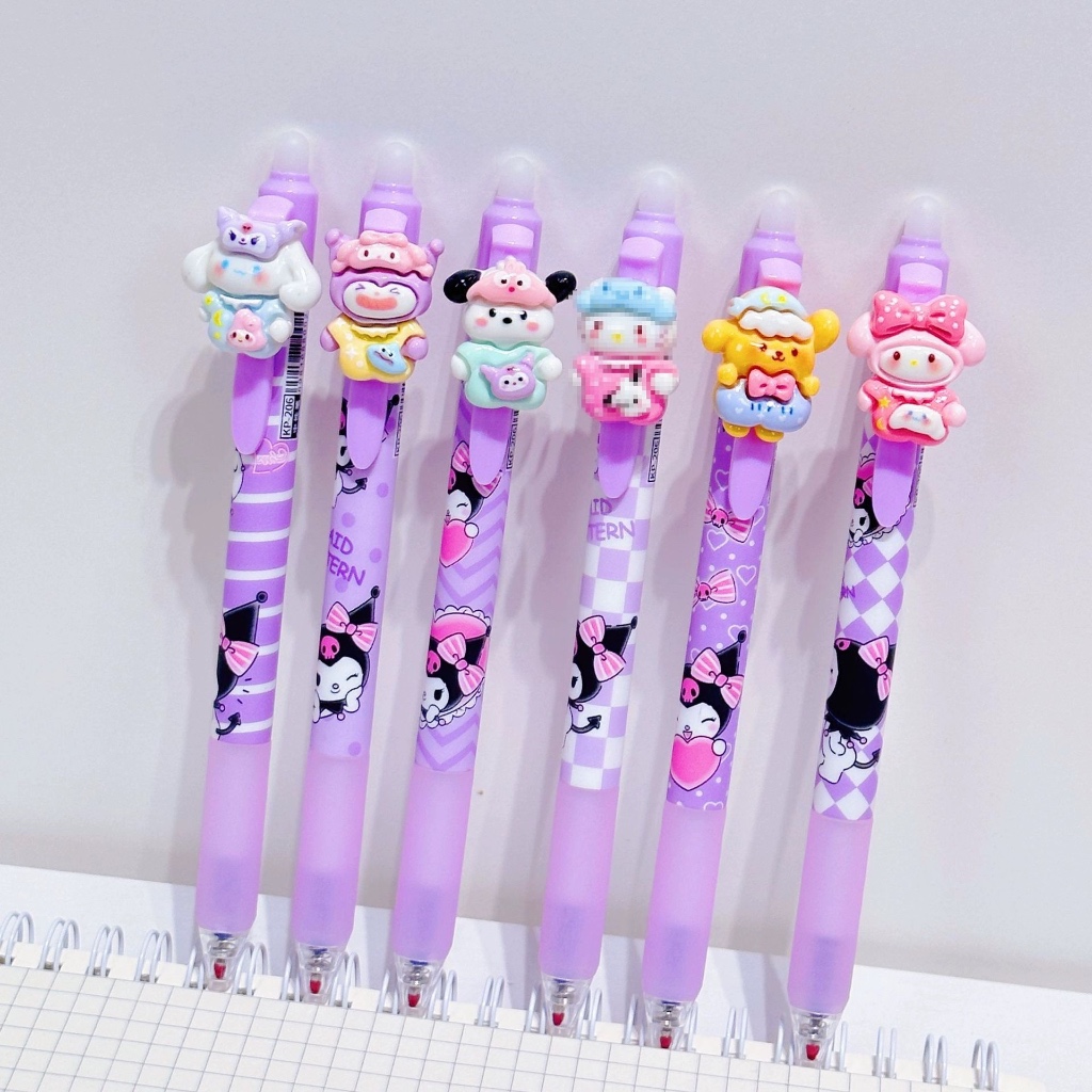 

1pc Pen Sanrio Pulpen Bolpen Eraseable Gel Pen Nonon