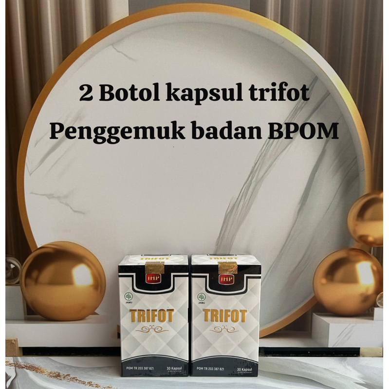 

2 BOTOL TRIFOT KAPSUL PENGGEMUK BADAN BPOM HALAL MENAMBAH NAFSU MAKAN