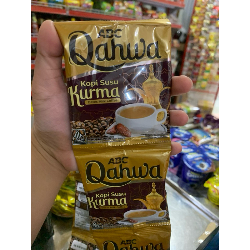 

KOPI ABC QAHWA KOPI SUSU KURMA 1 RENTENG ISI 10pcs