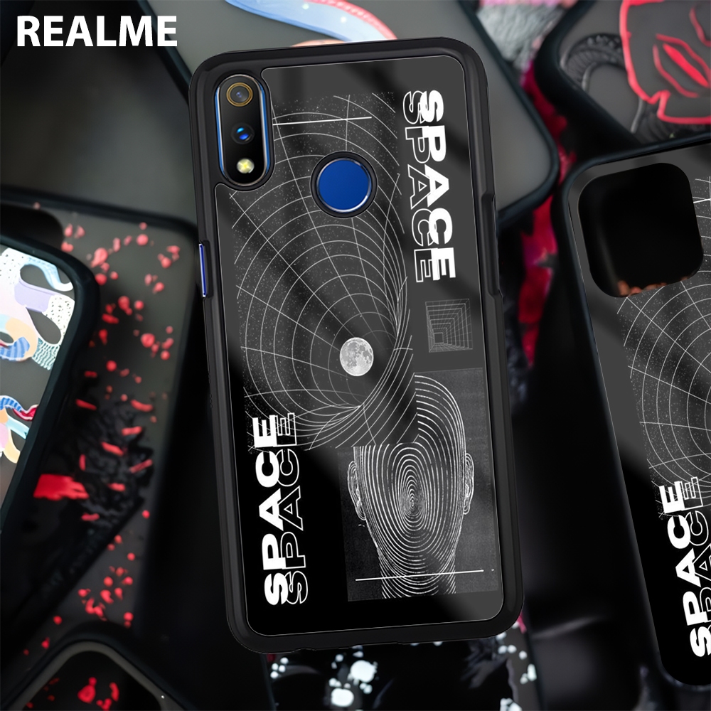 Case Glossy [2D] Realme 3 5 6 7 8 8i 9 10 Pro - Case Silikon Realme 3 - Cassing Handphone Realme 3