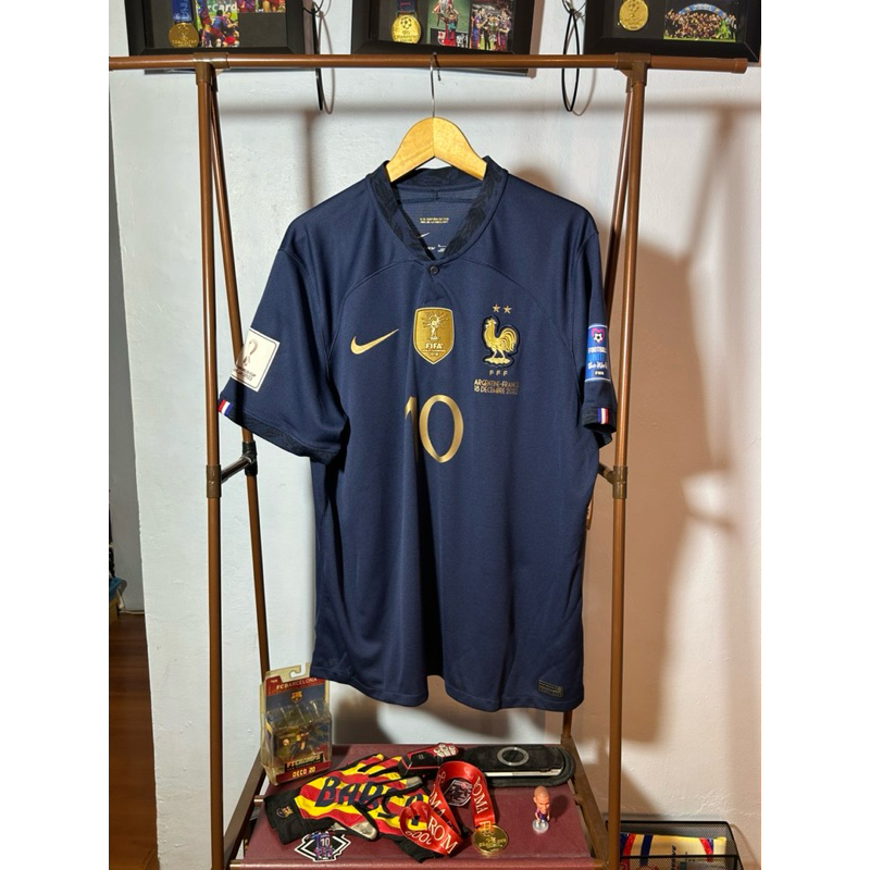 Jersey timnas Prancis Worldcup 2022 Mbappe Original XL (Termurah)