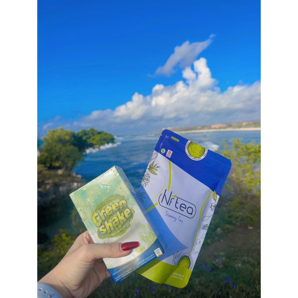 Greenshake Herbal Minuman Pelangsing NFTEA ORIGINAL Slimming Tea BPOM Aman PANSAKA Gluberry, Greensh