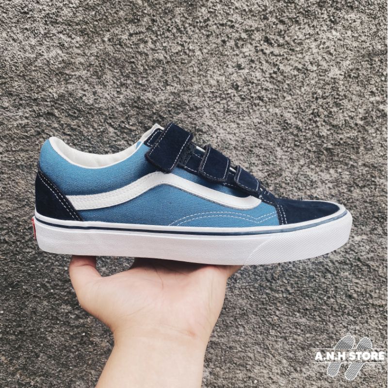 Vans Oldskool Velcro Classic Navy/White ⁣