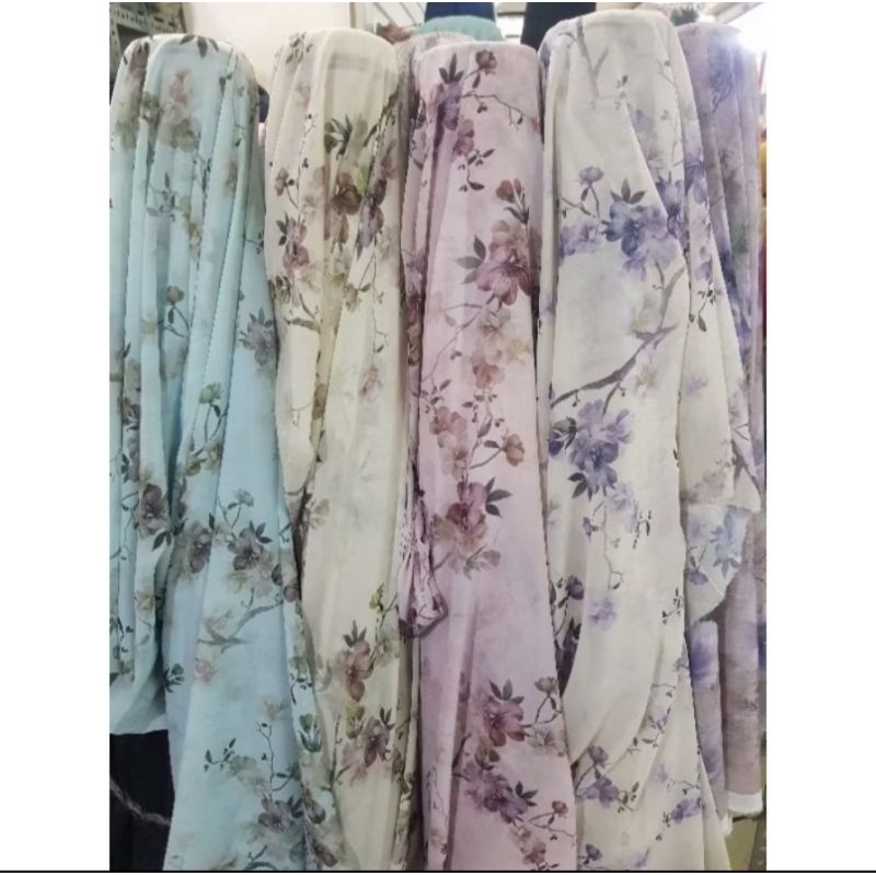 kain sifon print meteran// kain sifon print motif// sifon motif