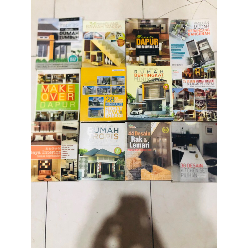 ( PROMO BUKU MURAH ORIGINAL ) BUKU DISAIN RUMAH / DISAIN KAMAR / DISAIN DAPUR / DISAIN RUANG TAMU / 