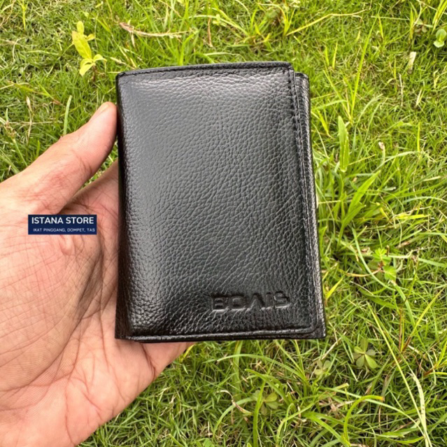 Dompet pria jeruk Kulit sapi tiga lipat bovis & braun buffel