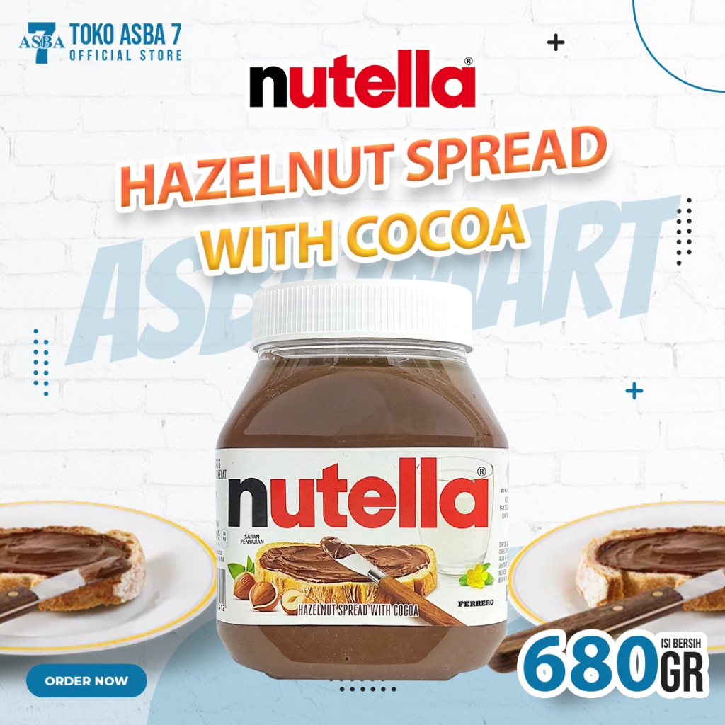 

NUTELLA HAZELNUT SPREAD WITH COCOA 680GR