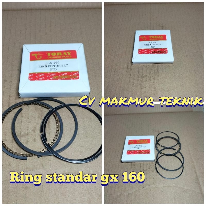 Ring piston std GX 160 / ring seher std Honda GX 160 toray