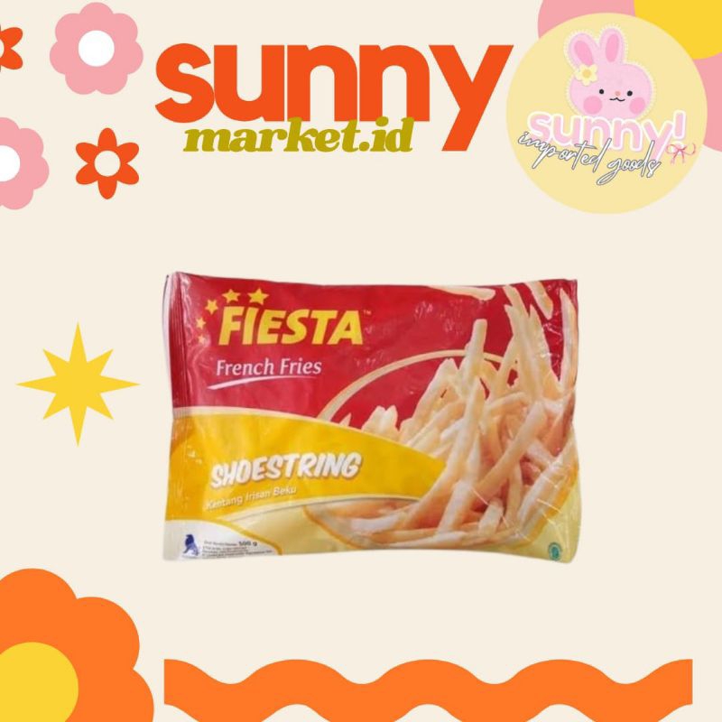 

SUNNYMARKET - FIESTA FRENCH FRIES KENTANG GORENG SHOESTRING SHOE STRING 1KG 1 KG