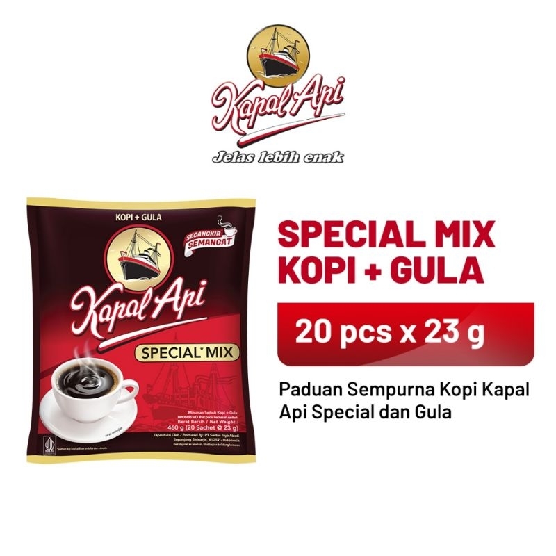 

Kopi Kapal Api Special Mix Renceng 20 Sachet