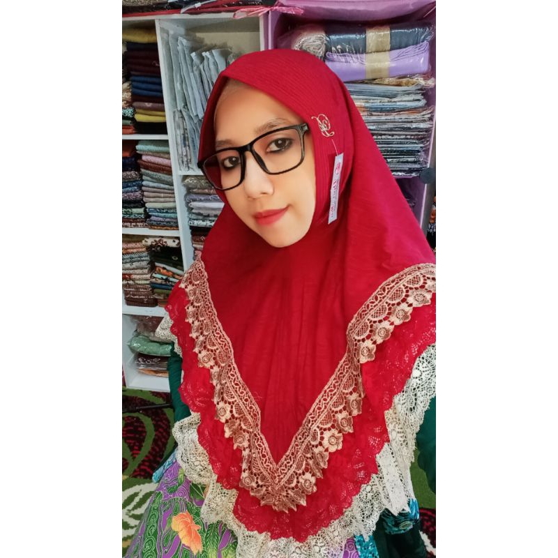HIJAB RENDA SUSUN  DOI