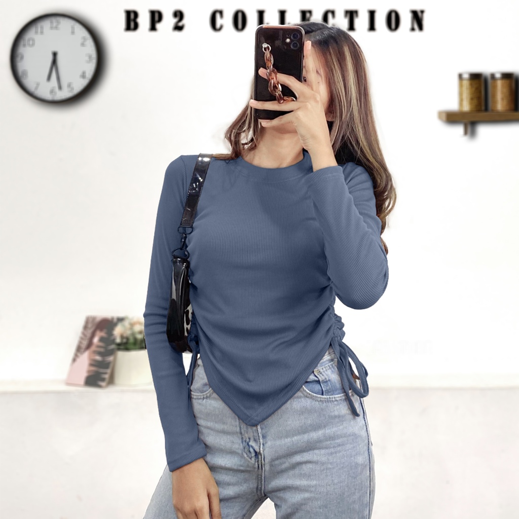 VALEN BLOUSE KNIT SERUT SAMPING // BLOUSE SERUT WANITA TERBARU KEKINIAN