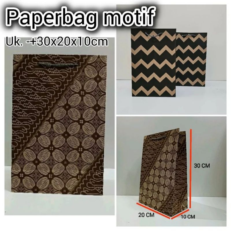 

Paperbag Batik Bahan Kertas TebalUk. -+ 30x20x10