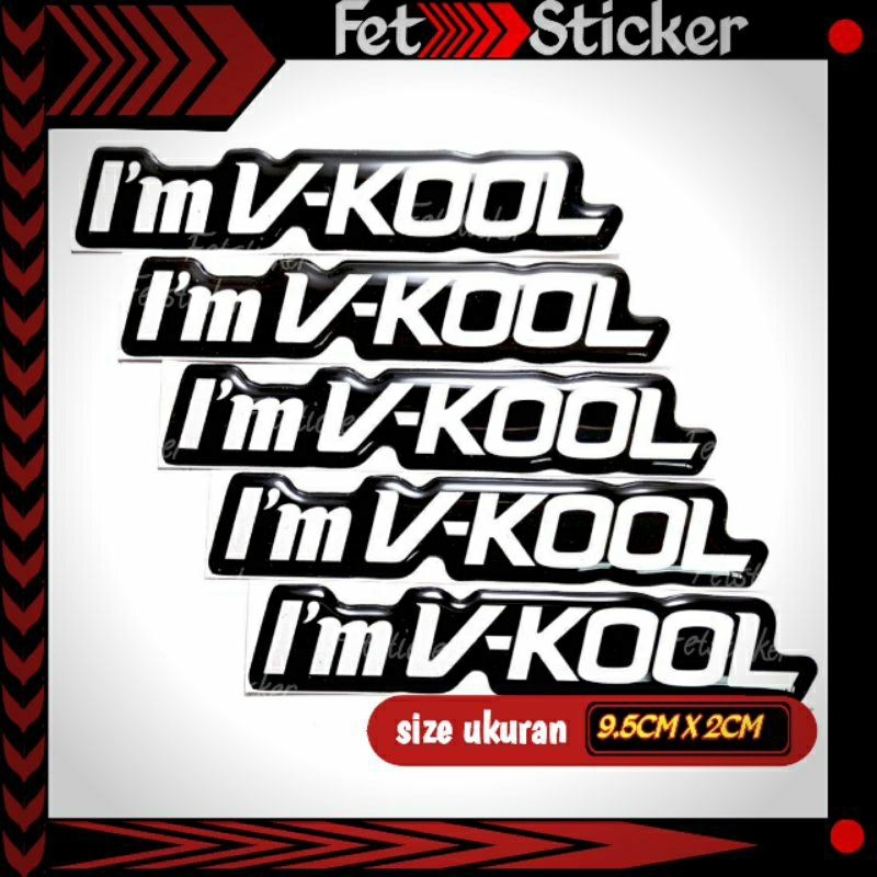 Emblem Timbul Vkool / Stiker Logo Timbul Im Vkool