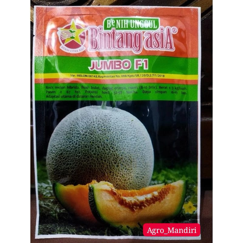 Benih Bibit Melon JUMBO F1 20 gram dari Bintang Asia