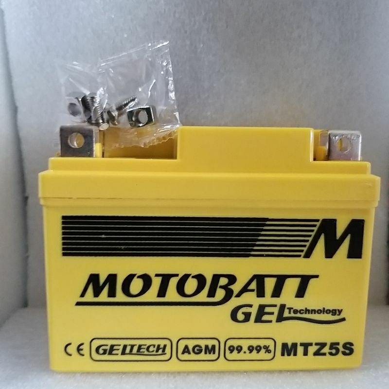 Aki Motor MOTOBATT MTZ5S Revo Absolute,Fi,Helm In 125 100%ori terjamin keasliannya universal.