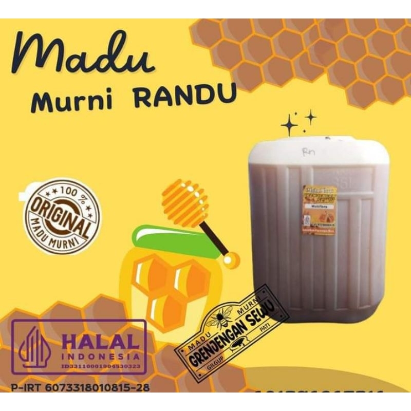 

Madu lebah randu dan multiflora