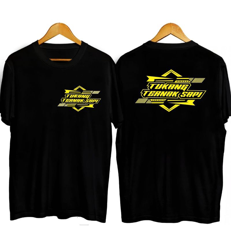 kaos tukang ternak sapi/kaos distro tukang ternak sapi sablon pokyflex