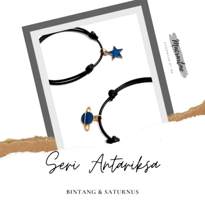 GELANG COUPLE SERI ANTARIKSA BINTANG SATURNUS