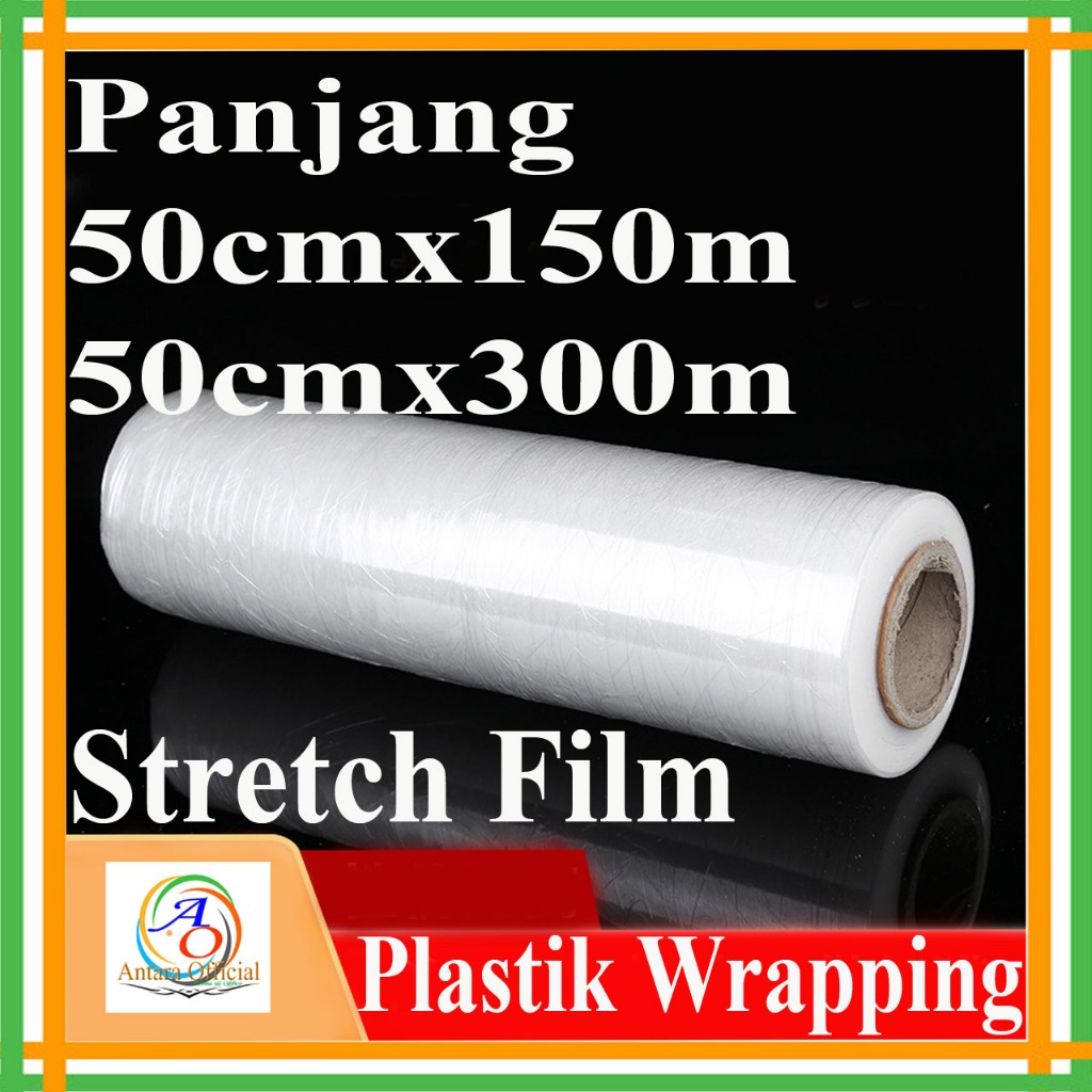 

Stretch Film 50x150m & 50x300m Plastik Wrapping Meter