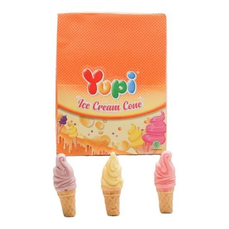 

Yupi Candy Gummy Ice Cream Cone Box (Isi 24)