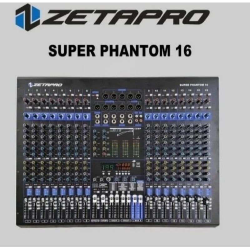 ZETAPRO MIXER 16 CHANEL SUPER PHATOM 16/ MIXER ZETAPRO ORIGINAL
