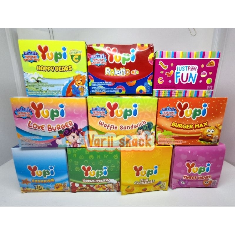 

Permen Gummy Yupi All Varian 1 Box 12 pcs