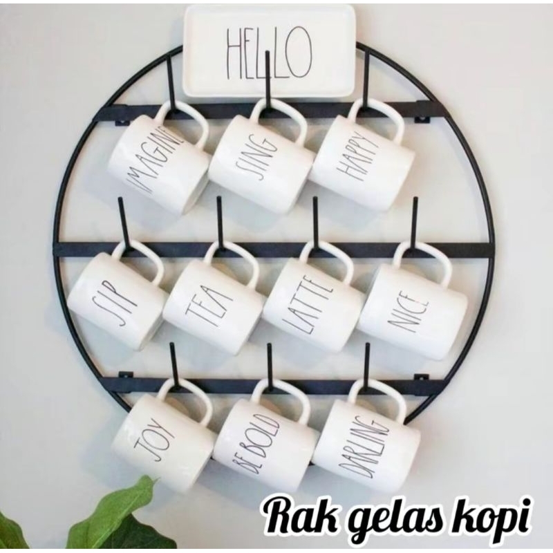 Rak gelas #rak gelas kopi #rak gelas dinding #rak gelas estetik #rak gelas serbaguna #besi