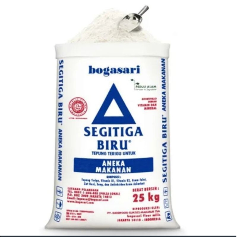 

Tepung Terigu Segitiga Biru Premium 1 Sak ( 25kg)