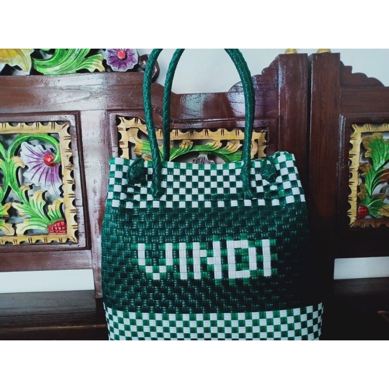 tas anyaman premium pakai nama