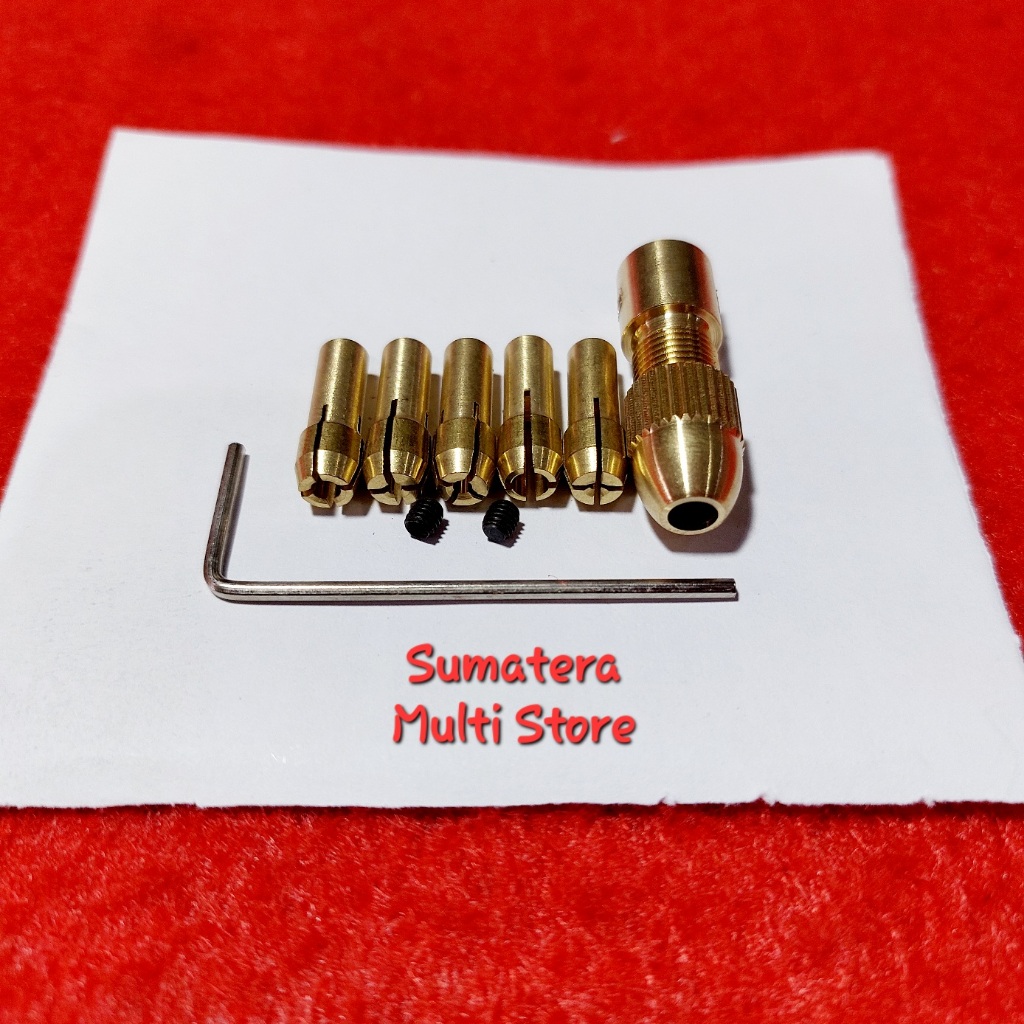 Kepala Adaptor Kuningan Mesin Bor Tunner As 3 mm