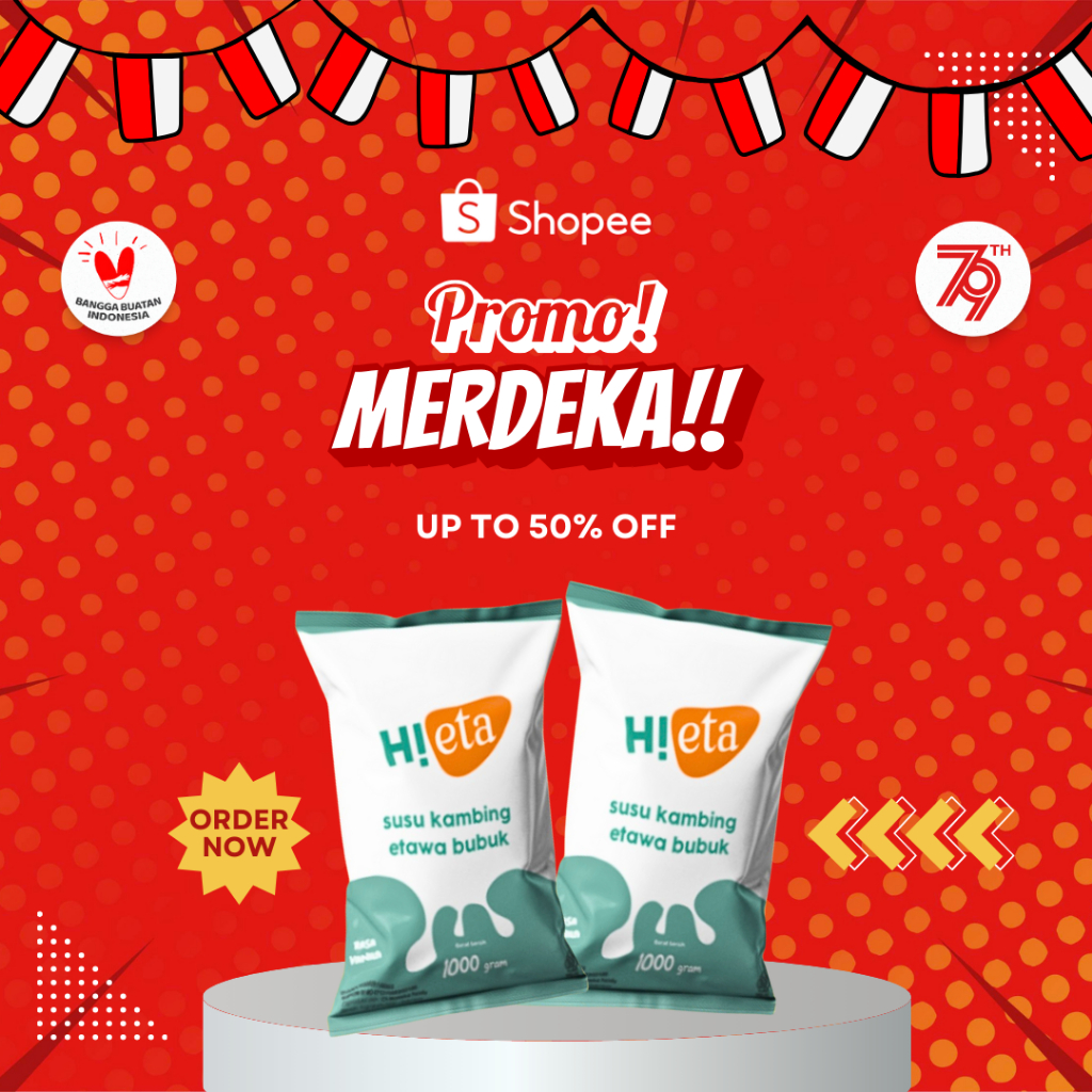 

Susu Kambing Etawa Bubuk Rasa Vanila Paket 2 HiEta